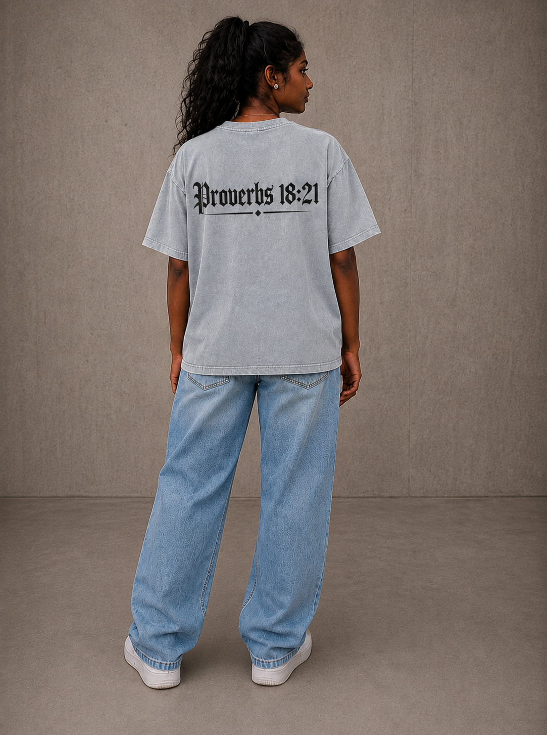 Grey Vintage Verse Tee