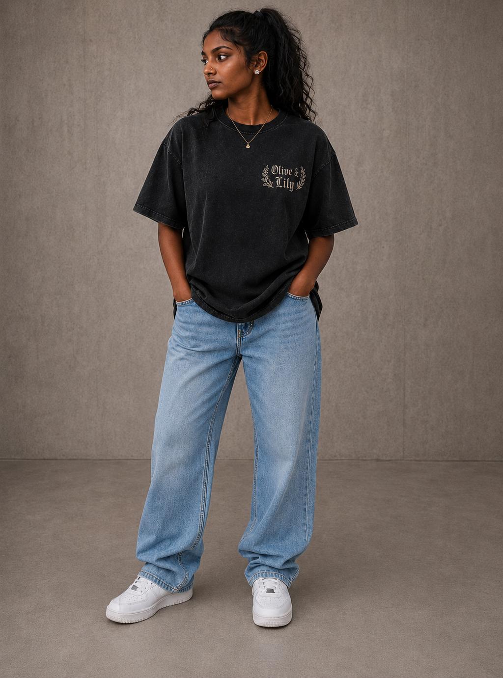 Black Vintage Verse Tee