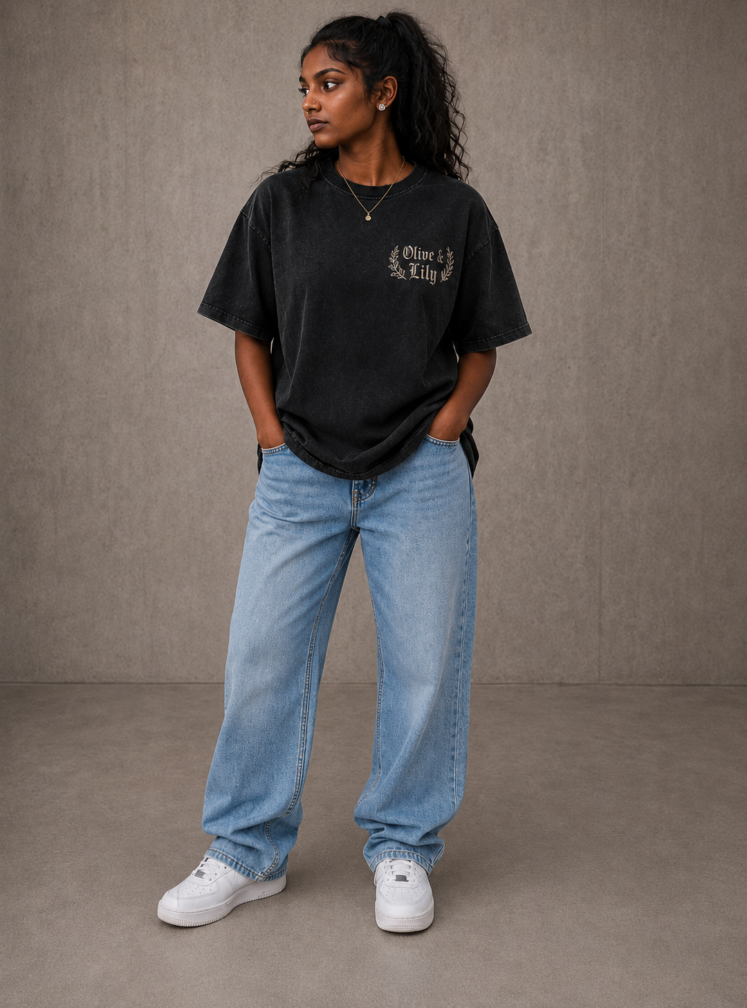 Black Vintage Verse Tee