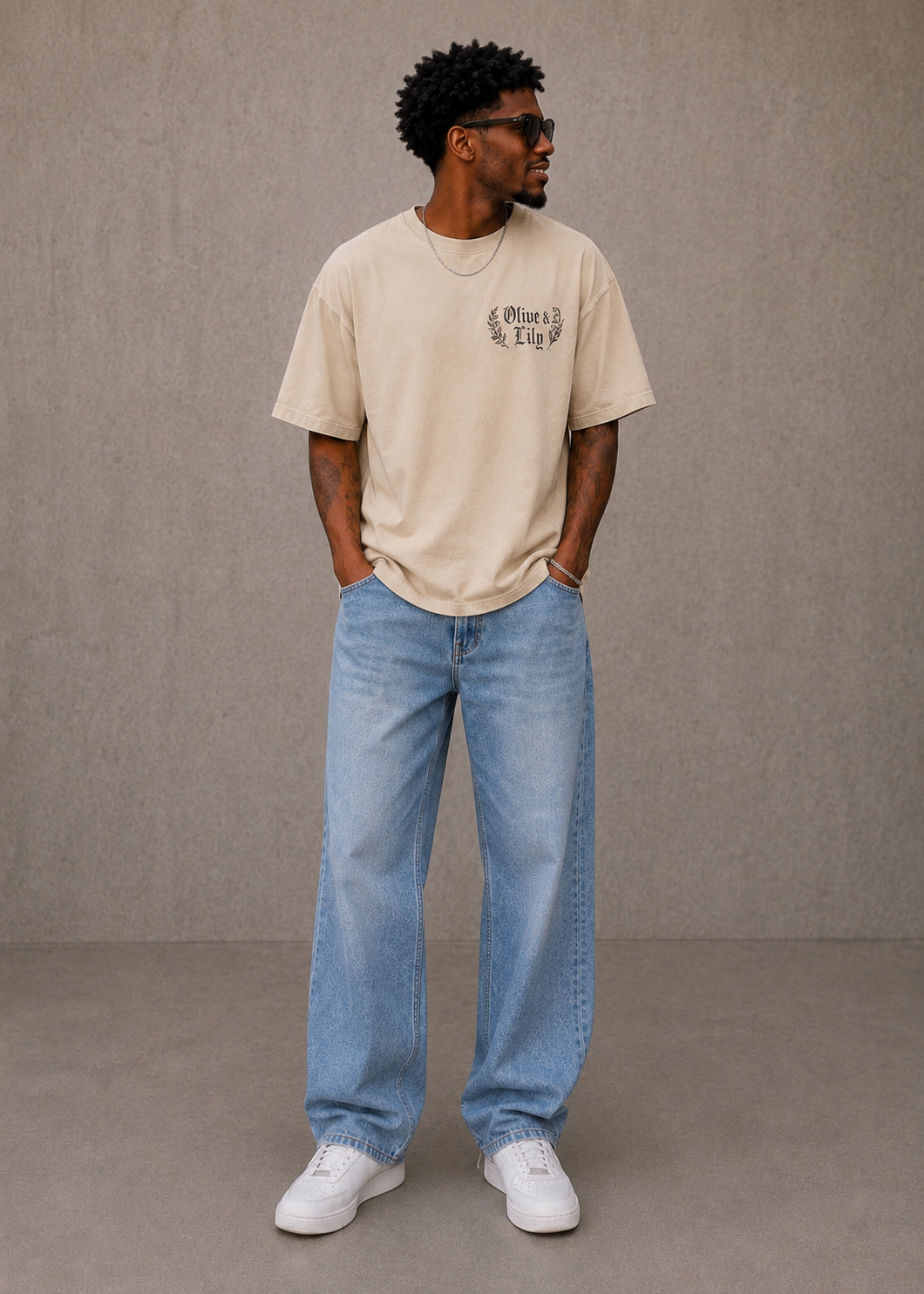 Tan Vintage Verse Tee