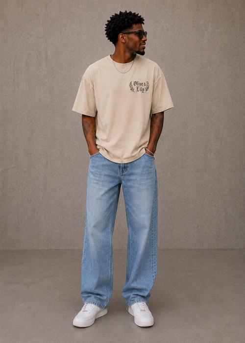 Tan Vintage Verse Tee