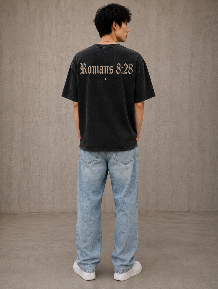Black Vintage Verse Tee