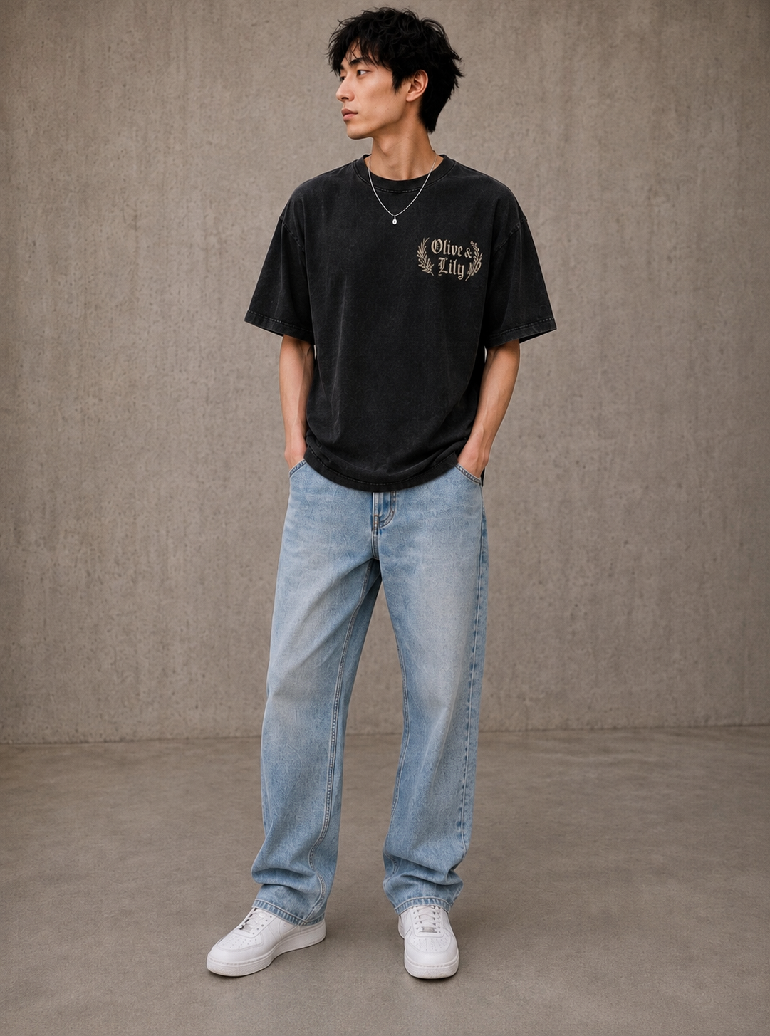 Black Vintage Verse Tee