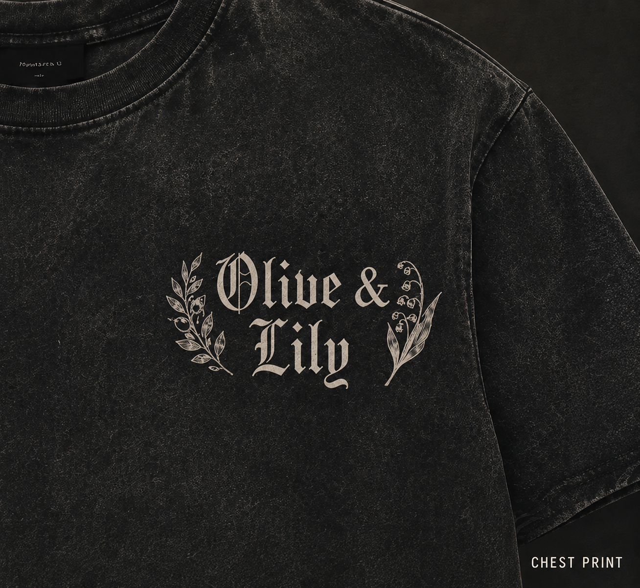 Black Vintage Verse Tee