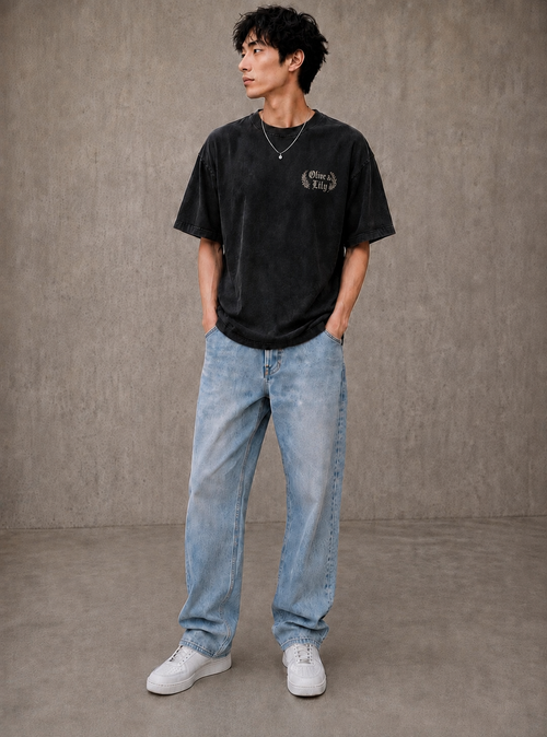 Black Vintage Verse Tee