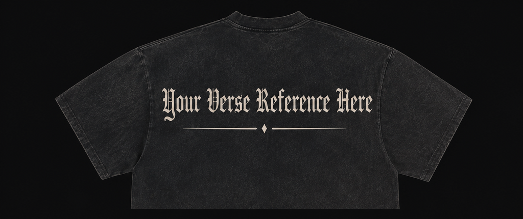 Black Vintage Verse Tee