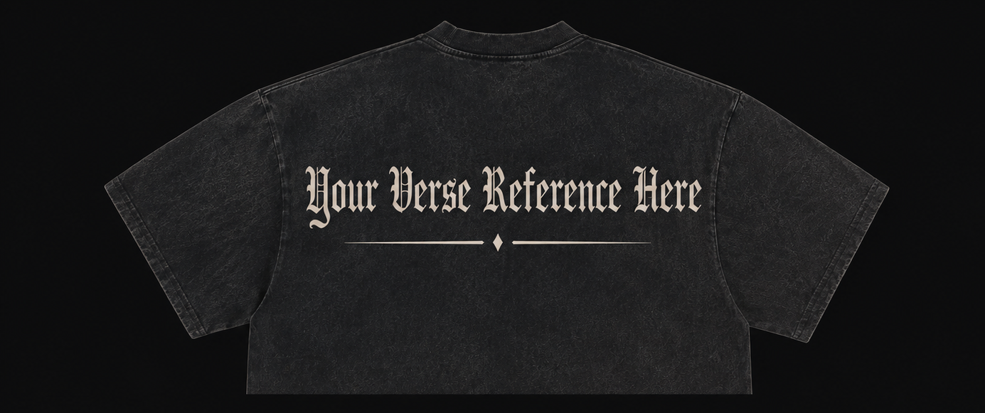 Black Vintage Verse Tee